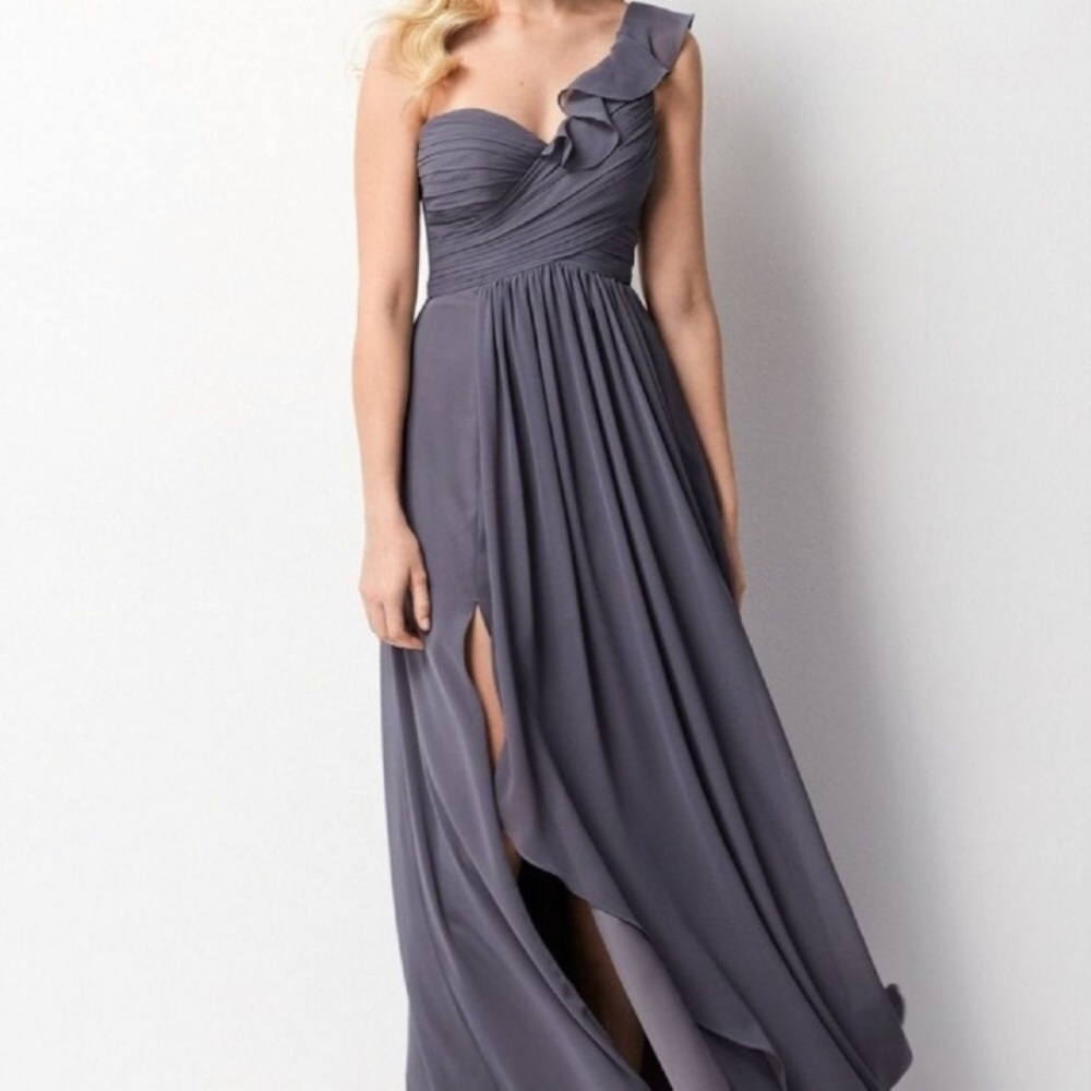 Wtoo Long One shoulder formal dress
